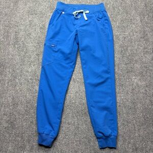 Figs Scrub Pants Womens XS Blue Zamora W18SW2005 Technical Collection Medical